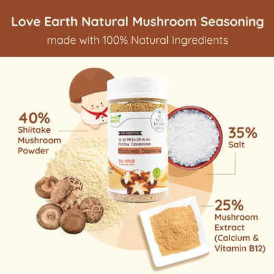 Love Earth Mushroom Seasonings 12M+ & Family (Expiry 04-01-2027)