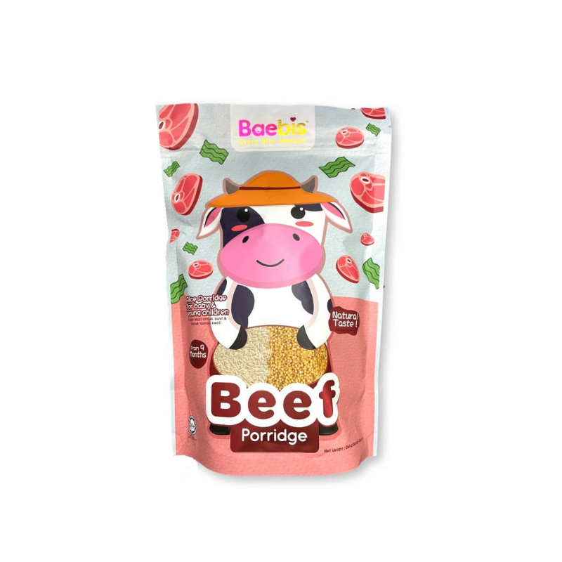 Baebis Porridge Beef (44g x 4) - 9M+ (Expiry 30-07-2025)