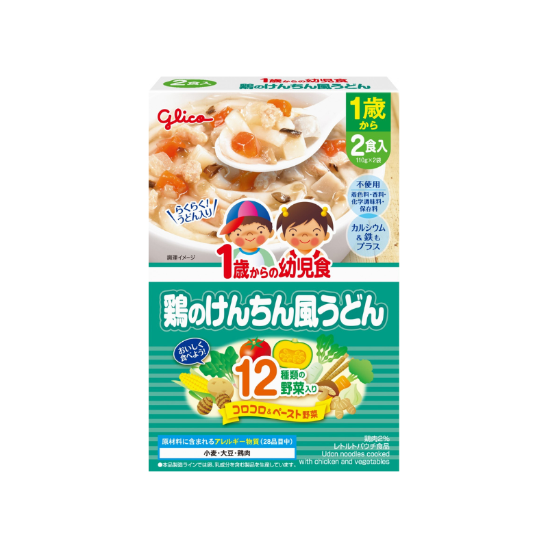 Glico Udon Noodles Cooked with Chicken and Vegetables 12M+ (Expiry 19-05-2025)