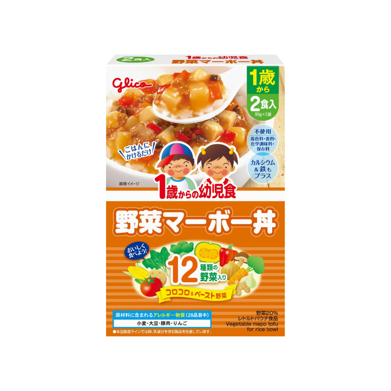 Glico Vegetable Mapo Tofu for Rice Bowl 12M+ (Expiry 23-07-2025)