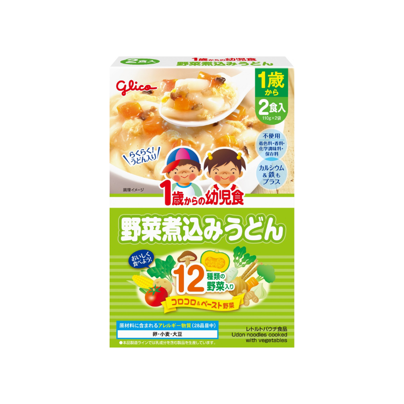 Glico Udon Noodles Cooked with Vegetables 12M+ (Expiry 19-07-2025)