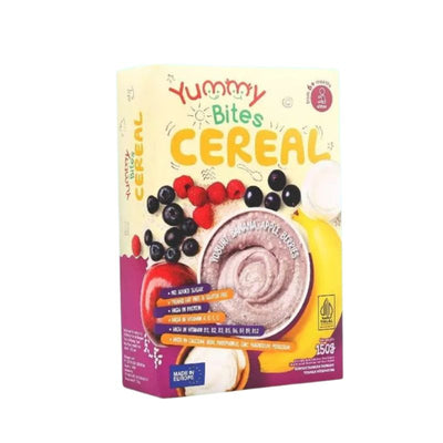 Yummy Bites Cereal - Yogurt, Banana, Apple, Berries 6M+ (Expiry 02-10-2025)