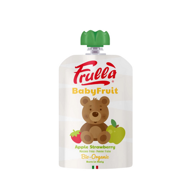 Frulla Organic Baby Fruit Puree - Apple Strawberry 6M+ (Expiry 13-09-2024)
