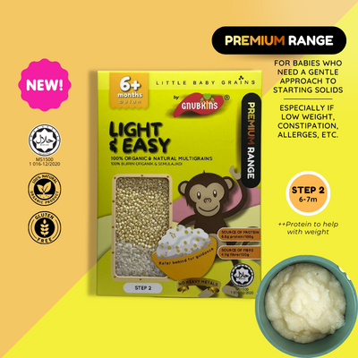 Gnubkins (Little Baby Grains) Light & Easy Baby Rice Step 2  6M+ (Expiry 30-07-2024)