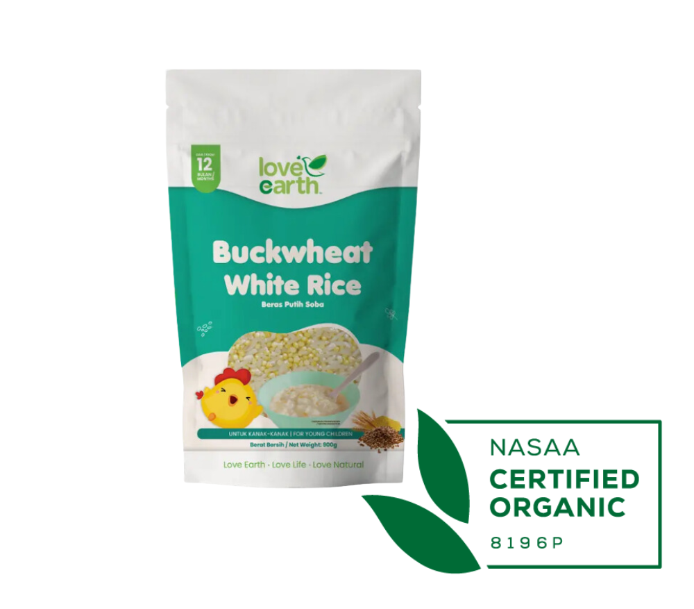 Love Earth Organic Baby Rice Buckwheat 12M+ (Expiry 27-01-2025)