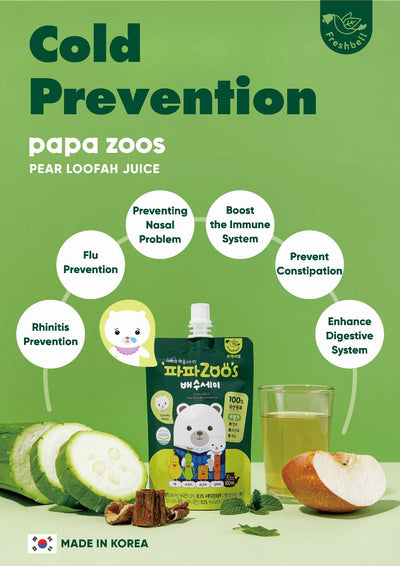 Freshbell Papazoo's Pear & Luffa Cylindrica Juice (For Cold) 9M+ (Expiry 29-05-2025)