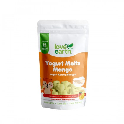 Love Earth Yogurt Melts Mango 12M+