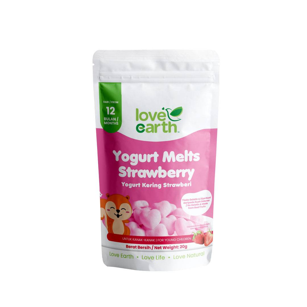 Love Earth Yogurt Melts Strawberry 12M+