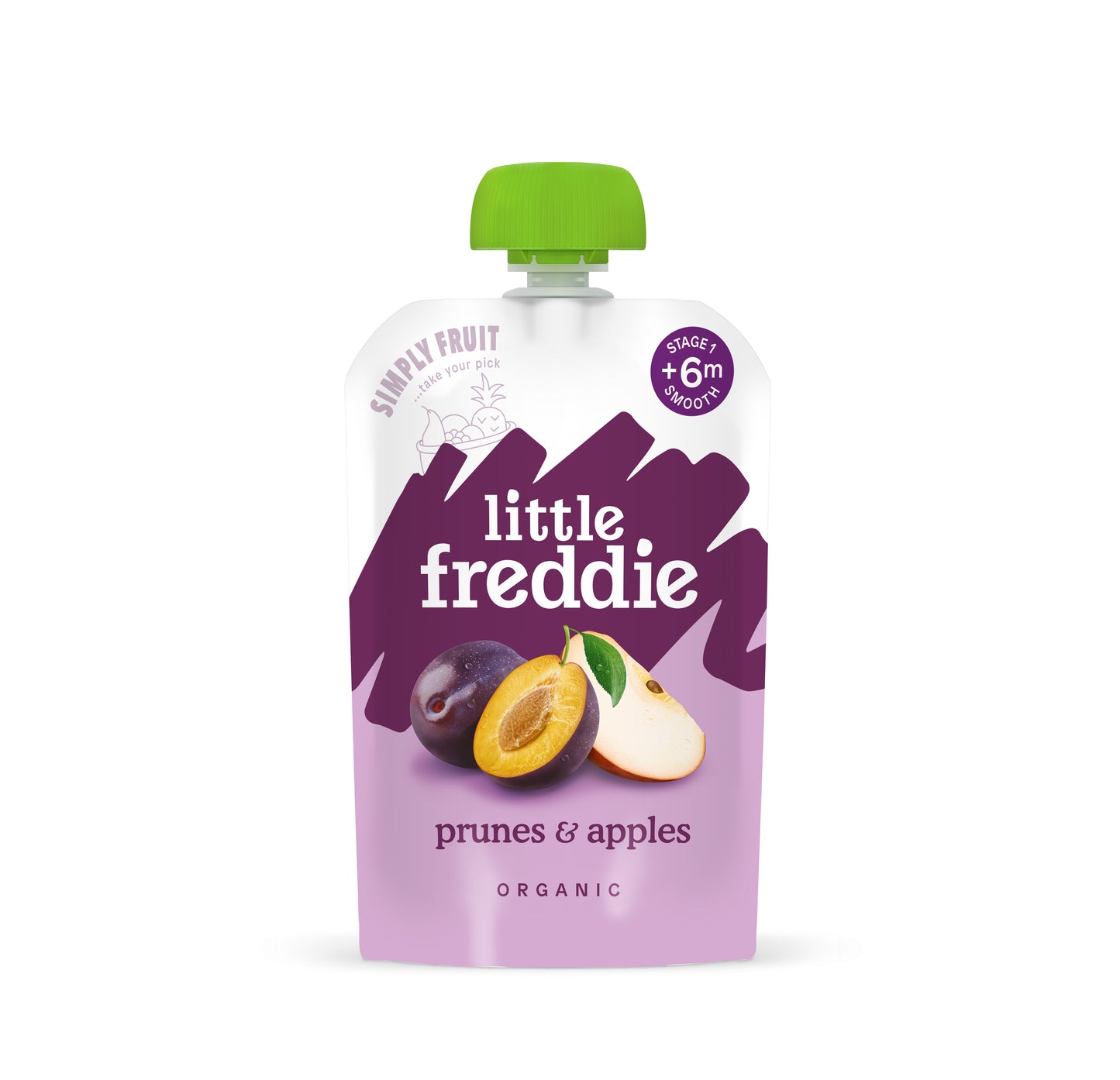 Little Freddie Puree - Organic Balanced Prunes & Apples 100g - 6M+ (Expiry 10-05-2025)