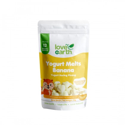 Love Earth Yogurt Melts Banana 12M+ (Expiry 17-06-2024)