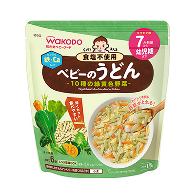 Wakodo Vegetables Udon Noodles for Babies 7M+ (Expiry 31-12-2024)