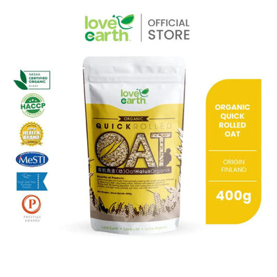 Love Earth Organic Quick Rolled Oat 7M+ & Family (Expiry 08-06-2025)
