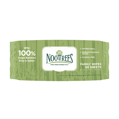 NooTrees Bamboo Family Wipes 80 sheets (Expiry 09-03-2026)