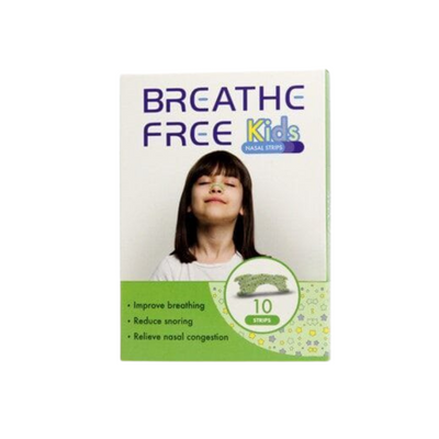 Breathe Free Nasal Strips - Kids 10 pcs - 5Y+ (Expiry 31-07-2026)