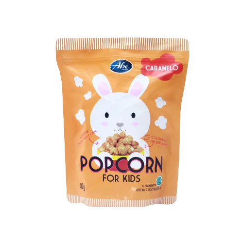 Abe Food Kids Popcorn - Caramel - 2Y+ (Expiry 17-09-2025)