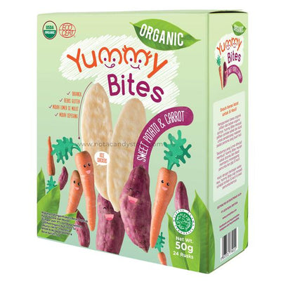 Yummy Bites - Organic Sweet Potato & Carrot Rice Rusks 6M+*