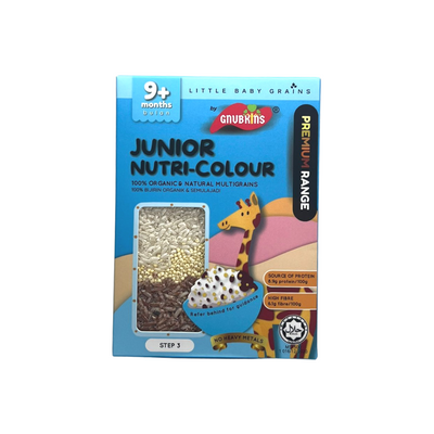 Gnubkins (Little Baby Grains) Junior Nutri Colour Baby Rice Step 3 9M+ (Expiry 30-09-2025)