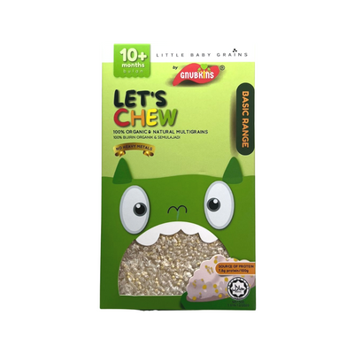 Gnubkins (Little Baby Grains) Formulated Baby Rice Grains - Let's Chew 10M+ (Expiry 30-07-2025)