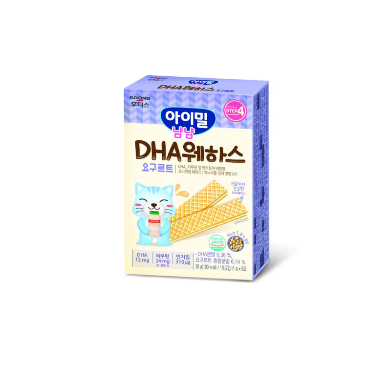 ILDong Agimeal Yumyum DHA Wafer Yogurt Flavour 7M+