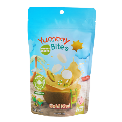 Yummy Bites Gold Kiwi Yoghurt Melts 12M+ (Expiry 05-04-2025)