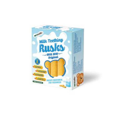 Natufoodies Milk Teething Rusk - Original 6M+ (Expiry 01-02-2025)